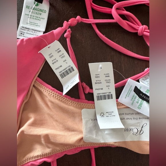 NWT J. Crew beaded string bikini - Picture 4 of 4